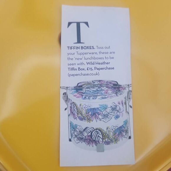 Vintage Gold Fish Brand Mid-Century Modern Melamine Stacking Lunchbox, NEW, NEVE - Picture 6 of 6